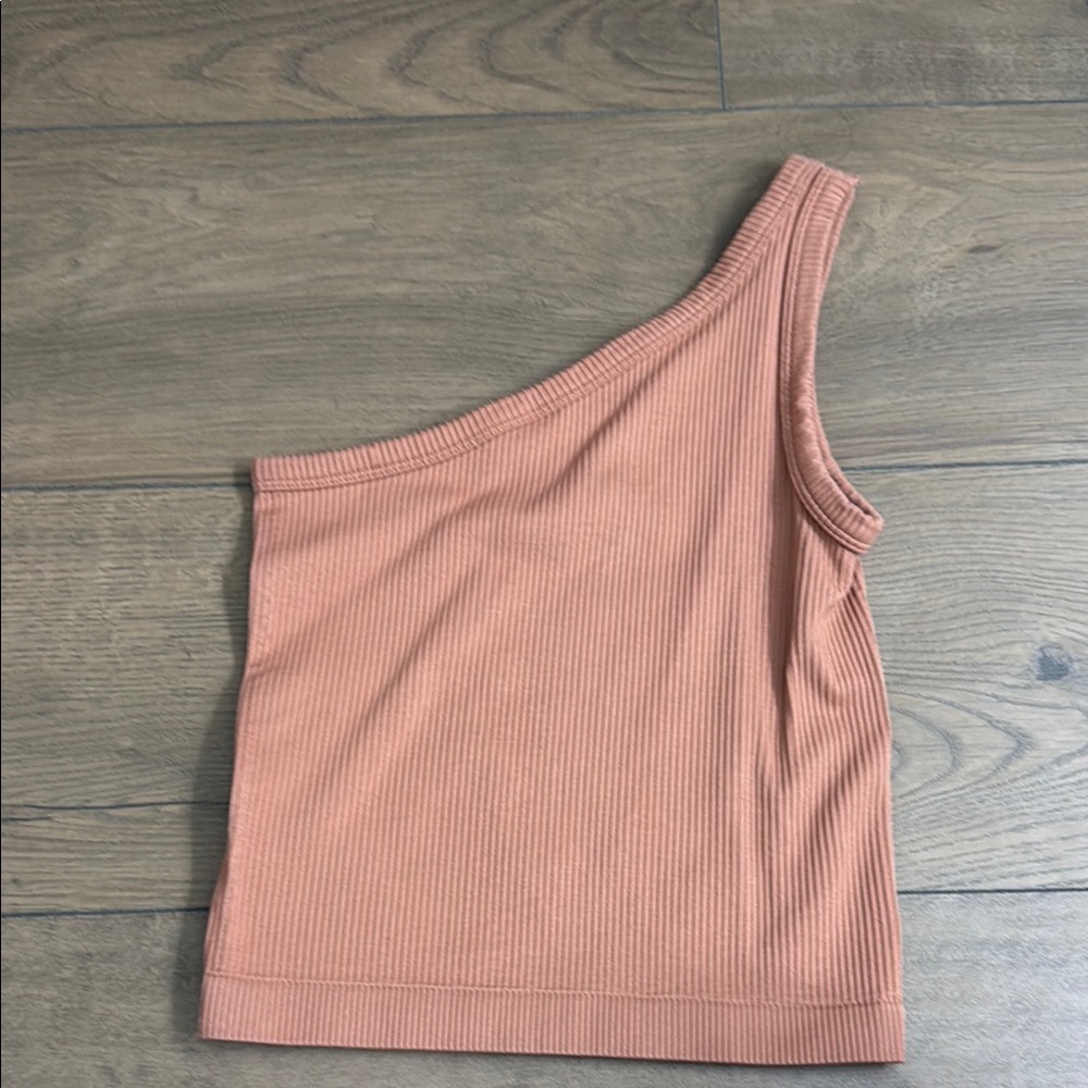 One-Shoulder Ribbed Top - Picture 2 of 3